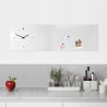 Magnetisch krijtbord wandklok horizontaal modern design Lavagna Catalogus
