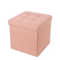 Vierkante stoffen poef met opbergfunctie 34x34 cm Liberty Catalogus