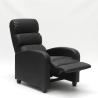 Kunstleren relaxfauteuil Alice met voetsteun 