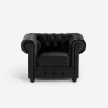 Fauteuil voor de woonkamer in klassieke stijl Chesterfield in fluweel Coventry Aanbod