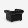 Fauteuil voor de woonkamer in klassieke stijl Chesterfield in fluweel Coventry Kortingen