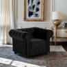 Fauteuil voor de woonkamer in klassieke stijl Chesterfield in fluweel Coventry Verkoop
