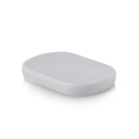 Badkamer accessoire set van witte hars Capua Korting