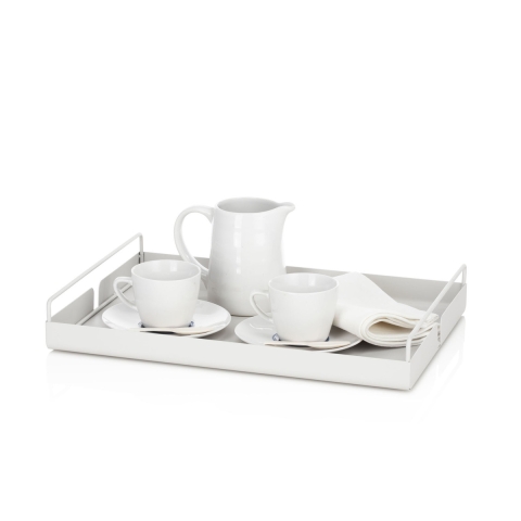 Wit metalen serveerschaal Jax voor keuken en tafel Aanbieding