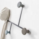 Moderne metalen wandkapstok met 4 haken Hook Verkoop