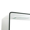 Gebogen glazen salontafel met een modern design Compass Aanbod