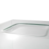 Gebogen glazen salontafel met een modern design Compass Korting