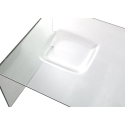 Gebogen glazen salontafel met een modern design Compass Verkoop