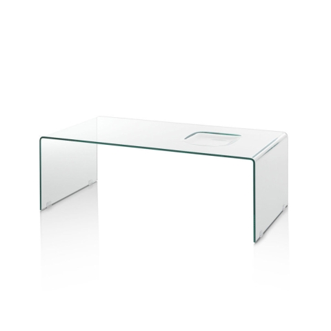 Gebogen glazen salontafel met een modern design Compass Aanbieding