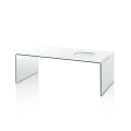 Gebogen glazen salontafel met een modern design Compass Aanbieding