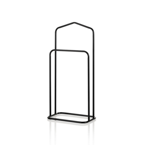 Zwarte metalen staande kleerhanger Goro Aanbieding