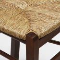 Stock 20 houten stoelen met gevulde zitting voor keuken en rustieke trattoria's Paesana 
