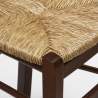 Stock 20 houten stoelen met gevulde zitting voor keuken en rustieke trattoria's Paesana 