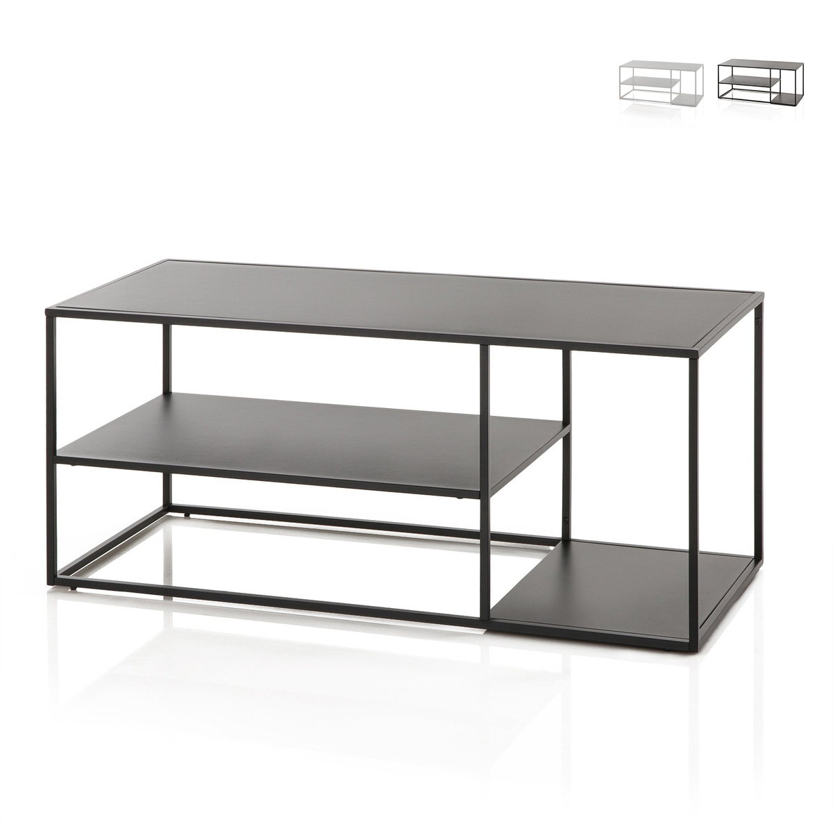 Moderne design metalen salontafel 120x50 cm Angie Aanbieding Moderne design metalen salontafel 120x50 cm Angie Aanbieding