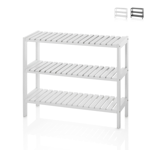 Modern en compact schoenenrek met 3 planken Bin Aanbieding