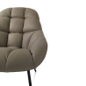 Moderne design fauteuil in kunstleer Carla Korting