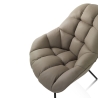 Moderne design fauteuil in kunstleer Carla Kortingen