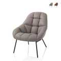 Moderne design fauteuil in kunstleer Carla Aanbieding