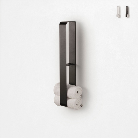 Metalen verticale handdoekhouder voor aan de muur Jiro Aanbieding
