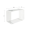 Moderne design wandplank van metaal Kabe 