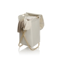 Houten en stoffen wasmand Kim Aanbod