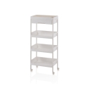 Multifunctionele trolley met 4 planken, lade en wielen Lando C Verkoop