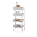 Multifunctionele trolley met 4 planken, lade en wielen Lando C Korting