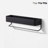 Metalen wandplank met matte afwerking en Lara steun. Korting
