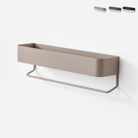 Metalen wandplank met matte afwerking en Lara steun. Aanbieding