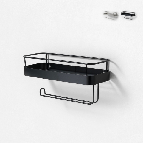 Metalen keukenrek met rollenhouder Toon Aanbieding