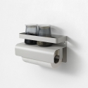 Moderne metalen keukenplank met rolhouder Gef Verkoop