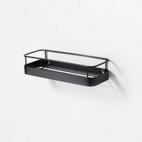 Zwarte mat metalen wandplank Wenk Aanbieding