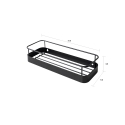 Zwarte mat metalen wandplank Wenk Aanbod