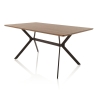 Moderne eettafel 160x90cm van hout en industrieel metaal Monaco Verkoop