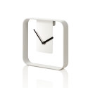 Metalen wand- en tafelklok 20x20cm modern design Nova Aanbod