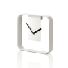 Metalen wand- en tafelklok 20x20cm modern design Nova Aanbod
