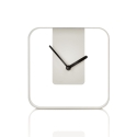 Metalen wand- en tafelklok 20x20cm modern design Nova Verkoop