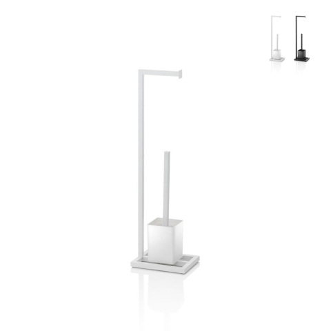 Piantana WC toiletrolhouder en borstel met modern design Ren Aanbieding