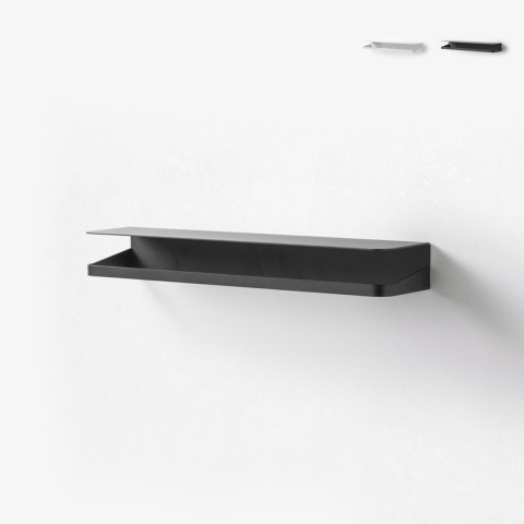 Omkeerbare metalen wandplank in matte afwerking modern design Ryo Aanbieding