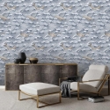 Behang met zee-design voor woon- en slaapkamer Golven en Walvissen Aanbieding