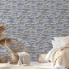 Behang met zee-design voor woon- en slaapkamer Golven en Walvissen Korting