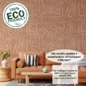 Roze en witte geometrische design zelfklevend behang Graffiti Korting