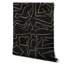 Moderne artistieke behang geometrisch design zwart goud Graffiti Model
