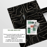 Moderne artistieke behang geometrisch design zwart goud Graffiti Prijs
