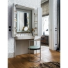 Wit en blauw damast behang voor woonkamer en slaapkamer Chic Korting