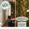 Gouden bloemen behang voor badkamer en slaapkamer Banaanstuik bladeren Korting