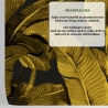 Gouden bloemen behang voor badkamer en slaapkamer Banaanstuik bladeren Catalogus