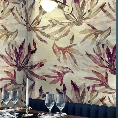 Moderne en elegante behang voor woonkamer en slaapkamer Algen Aanbieding