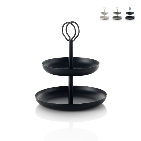 Metalen tafel etagère met 2 lagen Nik Aanbieding