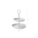 Metalen tafel etagère met 2 lagen Nik Karakteristieken